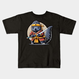 Pangolin Ninja Warrior Kids T-Shirt
